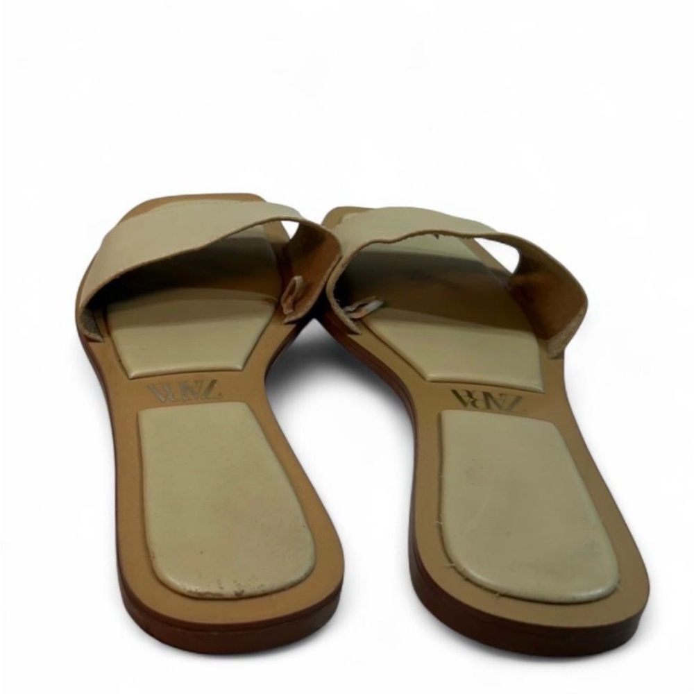 Zara Beige Slide Sandals for Women - Picture 4 of 8